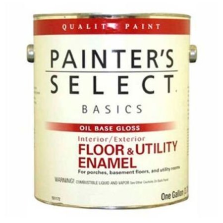 GENERAL PAINT Painter's Select Basics Floor & Utility Enamel, Gloss Finish, Tile Red, Gallon - 151186